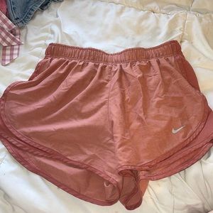 pink nike dri fit shorts